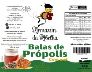 Bala de Própolis com Mel 38g